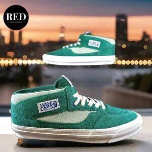 Vans Vault OG Half Cab Lx Hairy Suede Green VN0A3DP6GRN1 - Men's Size 13